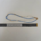 Collier Nerina – Double rang bleu et perles de culture