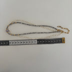 Collier Lecce – Double rang perles blanches et grises