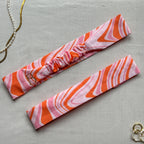 Bandeau Téomé en coton rose et orange