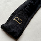 Bandeau Ursula noir motif léopard