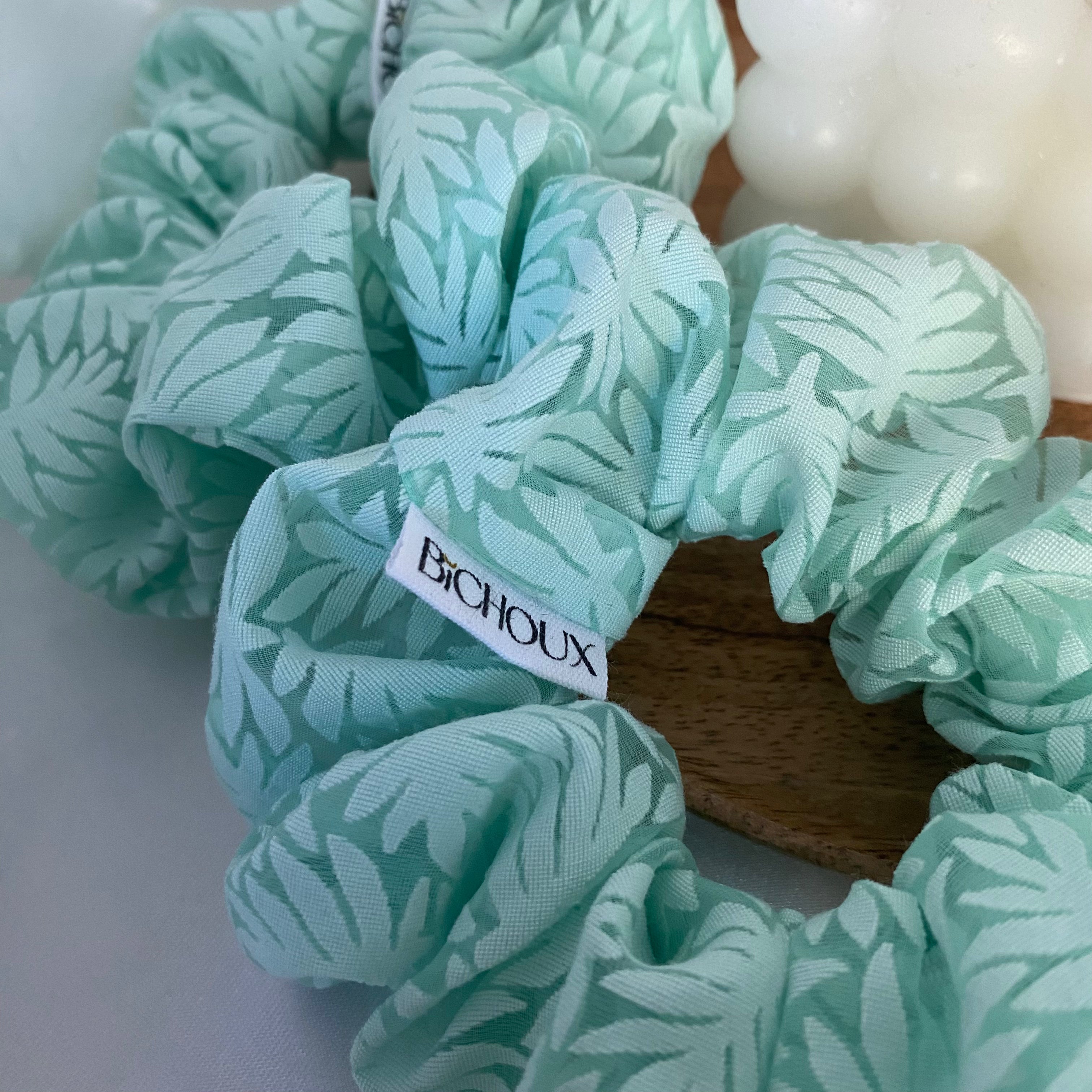 Chouchou bleu turquoise - Amanda