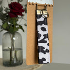 Porte-clés Dakota - Motif vache avec finitions argentées