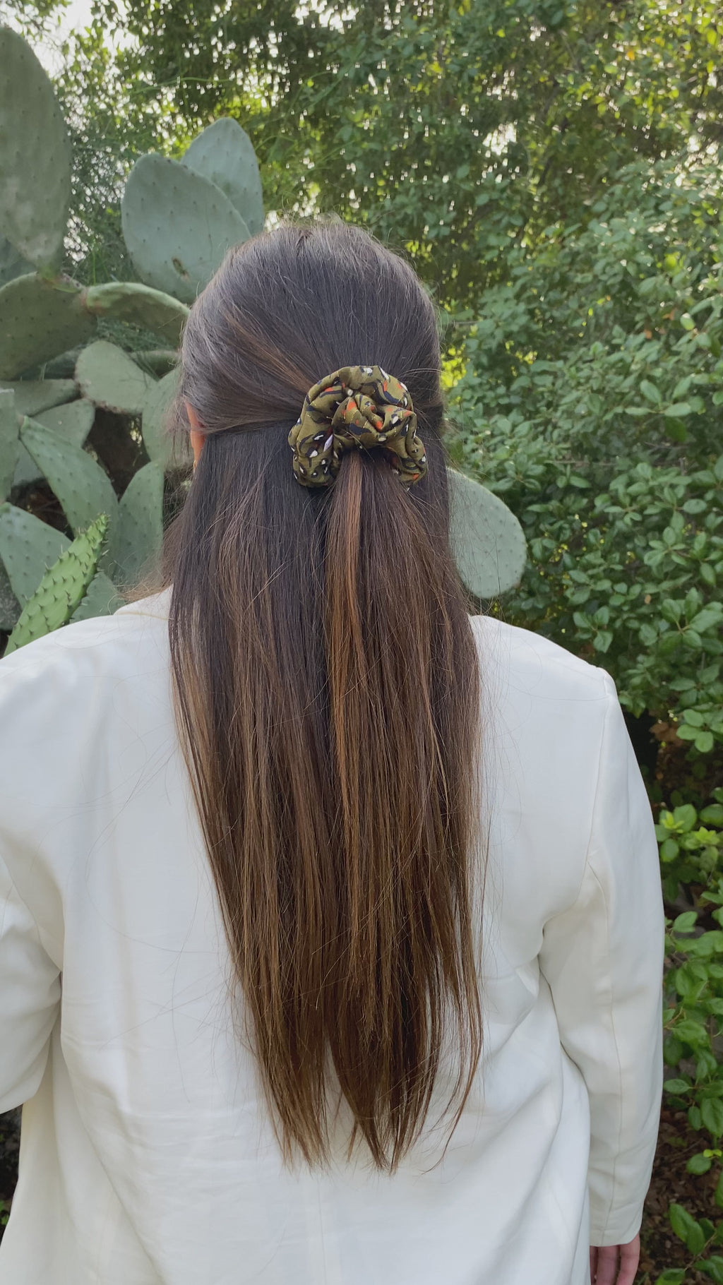 Chouchou en soie - Romy Kaki