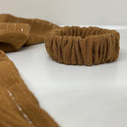 Chouchou marron & argenté - Luisa Marron