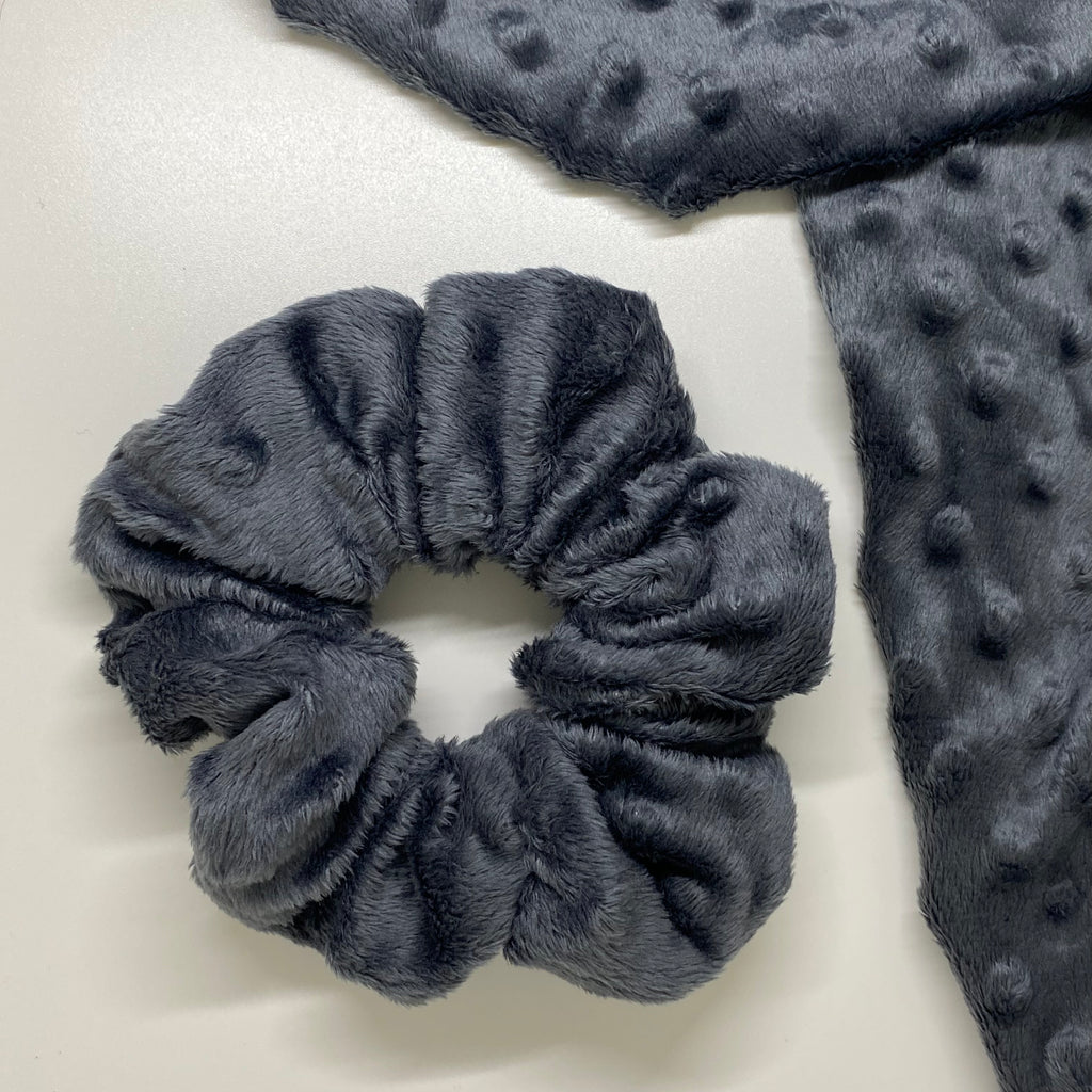 Chouchou gris à bulles - Anastasia