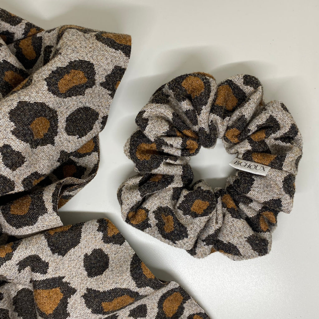 Chouchou en velours léopard - Léa