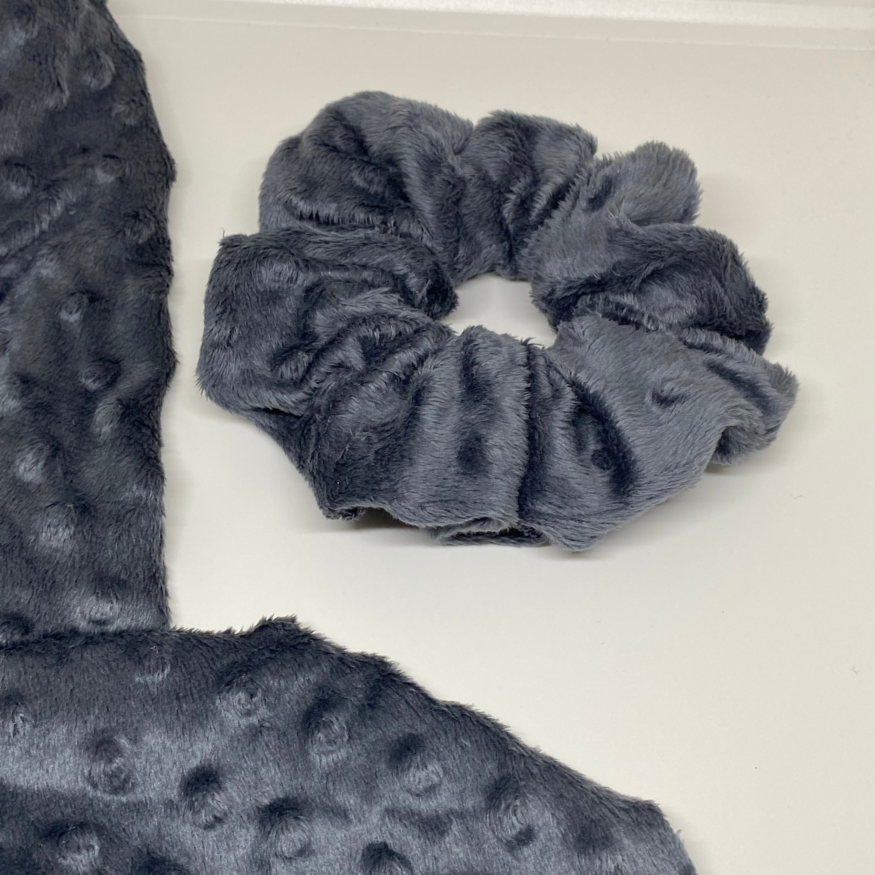 Chouchou gris à bulles - Anastasia