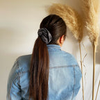 Chouchou gris à bulles - Anastasia