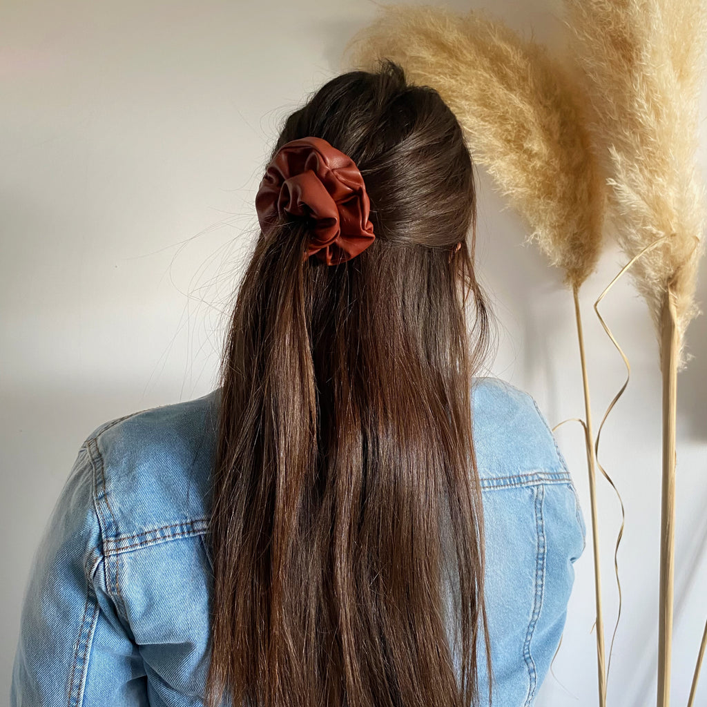 Chouchou en simili cuir - Tonka