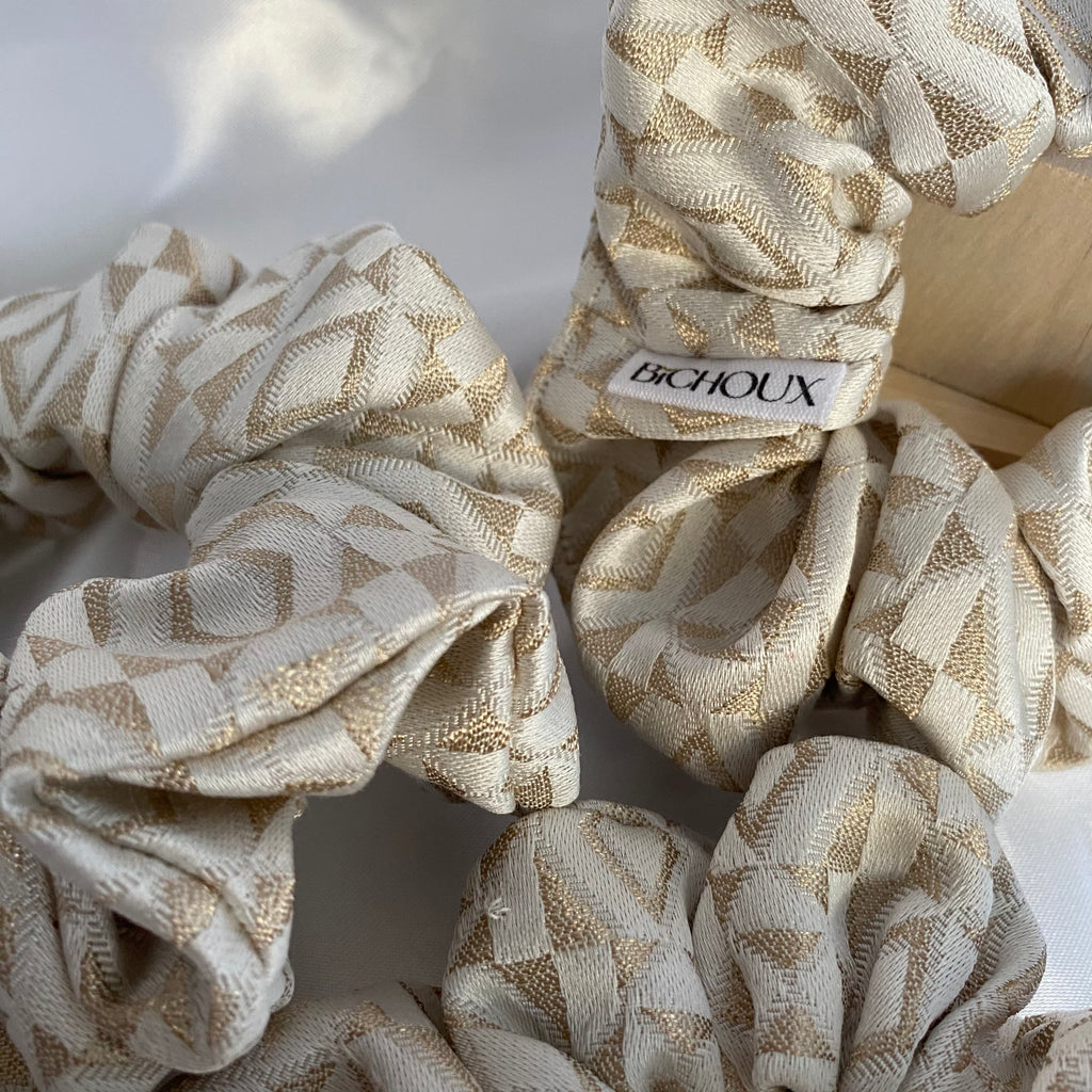 Chouchou upcyclé - Ambre