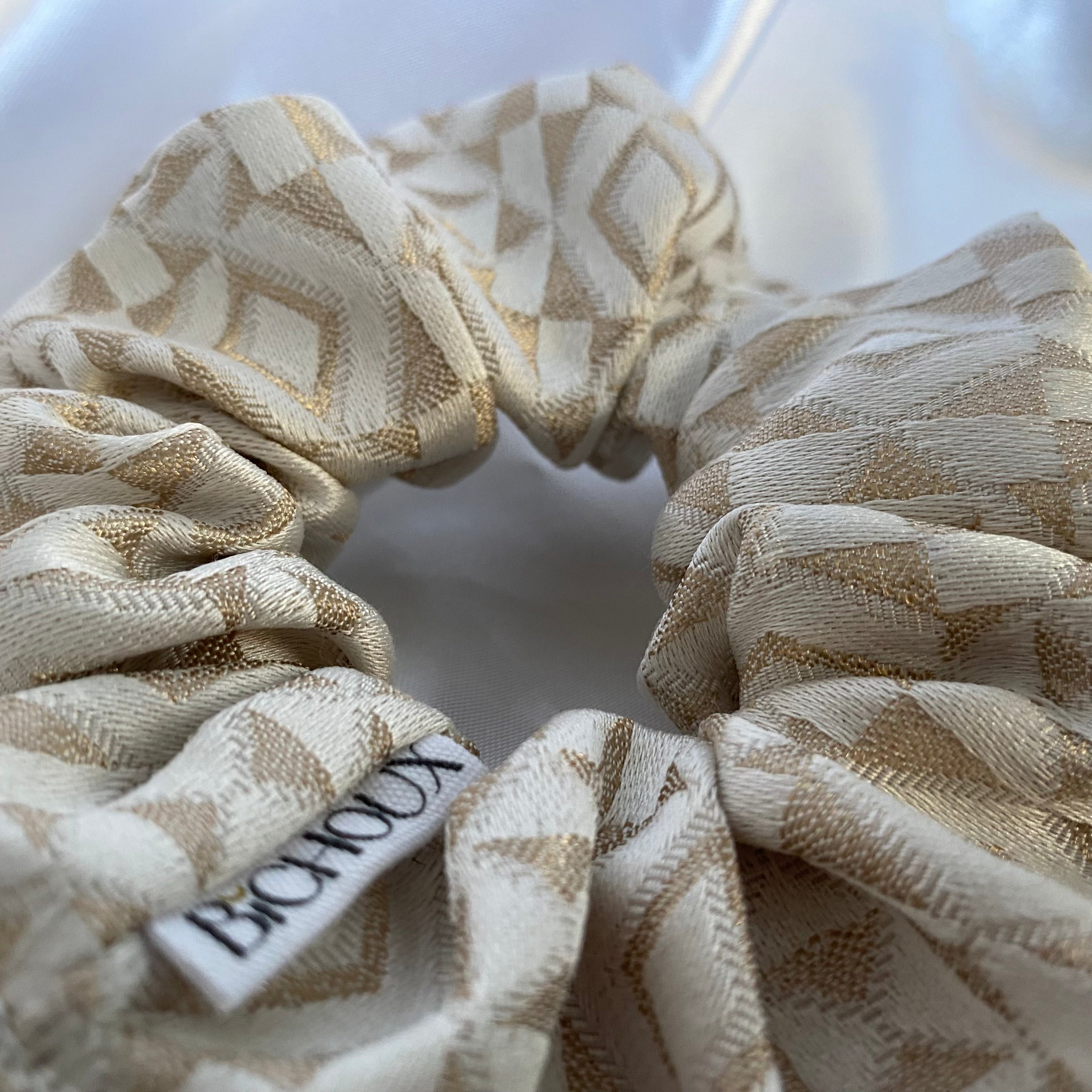 Chouchou upcyclé - Ambre